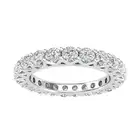 2.00 Carat TW Ladies Natural Diamond Eternity Band in 10k Gold (H-I, I2-I3)
