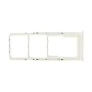 SIM Micro SD Card Tray Dual for Samsung Galaxy A02 White Replacement Repair Part