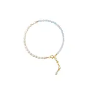 Light Blue Bracelet for Women Unique Design Small Pearl String Fine Jewelry