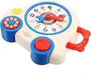 Sosoport Learning Clock Interactive Educational Clock for Cognition Plaything for Safe Lightweight Design for Independent Play Cognitive Skill Development
