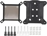 CPU Waterblock, Computer Water Block Water Cooling Head with 4mm Copper Backboard for 1150/1151/1155/1156/2011/2066
