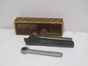 ARMSTRONG 81-R LATHE FACING/CUT OFF TOOL HOLDER,NEW OLD STOCK,WRENCH,BLADE