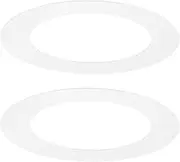 uxcell 2-Pack Goof Rings for 3 Inch Recessed Lights, 3" ID 4.5" OD Durable Steel Trim Ring Flush Mount White Can Light Trim Ring Cover for Ceiling Can Downlights