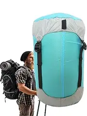 Compression Bags for Travel,Lightweight Nylon Compression Bags Stuff Sacks | Multi-Purpose Waterproof Space Saving Sleeping Bags Anti-Tear Packing Cubes for Traveling