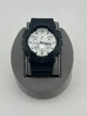 Casio G-Shock Analog/Digital White Dial Black Men’s Watch GA100WD-1A New + Boxed