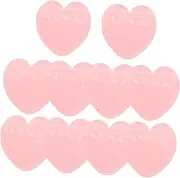 FRCOLOR 10Pcs Heart Shaped Clear Self Sealing Jewelry Pouches Resealable Bags for Party Favors Elegant Storage for Weddings Birthdays and Special Occasions