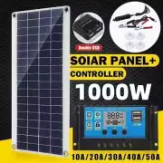 1000W Solar Panel 12V Solar Cell 10A-100A Controller Solar Plate Outdoor Battery