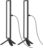 RAYWE 2PCS Computer Laptop Monitor Light Bar Video Conference Lighting Screen Lamp Fill-in Lamps USB Powered 3 Color Temperature Dimmable with Mini Tripod Screen Clamp for Video Conferences Remote