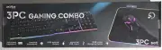 Vibe Gaming 3pc Gaming Combo LED Keyboard Optical Mouse & Mouse Pad