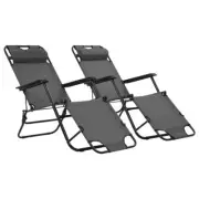 Folding Garden Sun Lounger Portable Reclining Outdoor Patio Camping Chair Sunbed