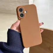 For iPhone 16 Pro Max 15 14 13 12 11 Pure Colour Shockproof Silicone Case Cover