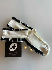 ASSOS Summer Socks Mille High 35-38 White Made In Italy New