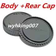 Rear Lens Cap + Camera Body Cap Cover For Pentax 645 Pentax645 PK645 645Z 645D