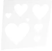 NUOBESTY Love Heart Stencil Reusable for Canvas Painting Small Stencils Craft Supplies DIY Journal Template