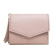 4 Pcs Short Wallet Female Korean Version of The Tassel Small Wallet Simple Square Simple Wallets Ladies Coin Purse Mini Bag