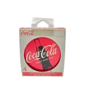 NIP Coca-Cola Brand Beverage Coasters And Holder Vintage