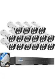Hiseeu 16CH 3K Wired Security Camera System with Smart Dual Light