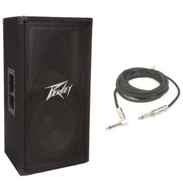 Peavey Pv112 Pro DJ Single 12" 800W Passive Speaker & 1/4" To 1/4" Cable Package
