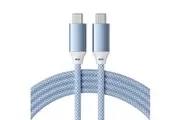 Satechi 2m Male USB-C to Type C 100W Charging Cable For MacBook Pro Air M2 Blue