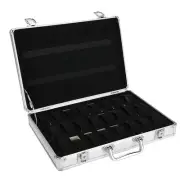 24 Grids Aluminum Alloy Suitcase Watch Display Storage Box Watch Organizer C MGR