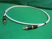 6 FT SILVER PLATED AUDIOPHILE INTERCONNECT S/PDIF RCA DIGITAL CABLE.