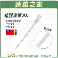 在飛比找momo購物網優惠-【蔬菜之家】塑膠滴管3CC有刻度(台灣製塑膠吸管.巴氏吸管.