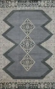 Exquisite Oushak Indian Wool Rug Bedroom 5x8 ft Gray Carpet
