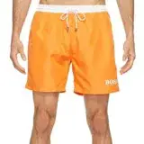 在飛比找遠傳friDay購物優惠-【HUGO BOSS】2017男時尚色彩對比亮橙色快乾游泳褲