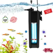 Aquarium Filter for 30-100gal, 172 GPH U-V Fish Tank Filter Submersible Internal