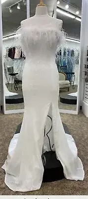 Sherri Hill 54837 Wedding Dress NEW With Tags Ivory Size 12