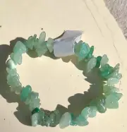 Aventurine Stone Chip Stretch Bracelet Prosperity New