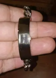 Guess Chained Ladies Wrist Watch Japan Mov't Guess Inc. *Needs Battery*