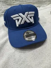 PXG Golf Hat New Era Black Adjustable Blue NWT