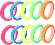 SOPOTUTU 10 Rolls Highlighter Tapes Removable Transparent Note Markers for Easy Highlighting and Reading for Students and Readers