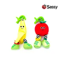 在飛比找momo購物網優惠-【美國 Sassy】寶寶的水果伙伴-香蕉 & 蘋果 二入組(