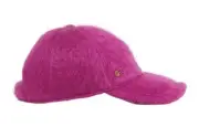 New Authentic Gucci GG Logo Mohair Pink Fuxia Baseball Hat Size XL