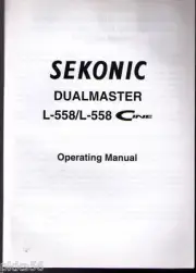 SEKONIC 558 / 558 CINE LIGHT METER INSTRUCTION (ORIGINAL PRINT JAPAN/not copies)