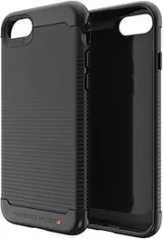 Gear4 ZAGG Havana Case for iPhone SE 2022/SE (2nd Gen) & iPhone 8/7/6 – Advanced Impact Protection, Integrated D3O Technology, – Reinforced Top, Bottom, Corners, Black (702009625)
