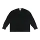 Y-3 左胸黑字小LOGO設計純棉長袖T恤(男款/黑)