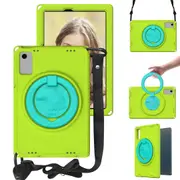For Samsung Galaxy Tab A9+ (Global Hawk)-Eva Tablet Case (With Shoulder Strap) Grass Green