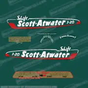 Fits Scott Atwater 7.5hp 1-20 Model 503 Outboard Engine Decal Kit - 1950 - 1951