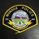 美國MONROE POLICE1902-2002百週年卓越紀念臂章