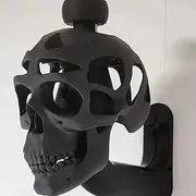 2024 Upgrade 3D Skull Helmet Display Package, Detachable Resin Crafts Motorcycle Helmet Wall Mount Hanger Hook for Coats, Hats, Caps, Motorcycle Accessories, Gift