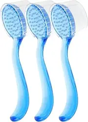 WEKADRIN Horn Face Scrubbers 3 Pack Manual Facial Cleansing Brush for Gentle Exfoliation and Pore Cleaning