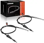 Rear Driver and Passenger Side Parking Brake Cable Assembly Compatible with Chrysler & Dodge Models: Sebring 2001-2006, Stratus 2001-2006, 2-PC Set
