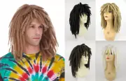 ADULT DREADLOCKS RASTA DREADS COSTUME WIG BOB MARLEY AFRICAN SURFER DUDE CAVEMAN