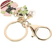 [COLLBATH] Cute Cat Keychain Animal Charm Keyring Decorative Cat Pendant for Women Couples