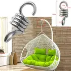 Suspension Hook Bolt Spring for Hammock Swing Chairs Hanging Accessories Silver