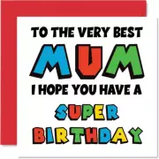 Fun Birthday Cards for Mum - Super Birthday - Happy Birthday Card for Mum from