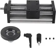 CNC Linear Motion Rail Guide, 10mm+ 100mm Stroke High Precision Ball Screw Linear Stage, Slide Linear Stage Actuator Cross Sliding Table for DIY CNC Router, Engraving Machine